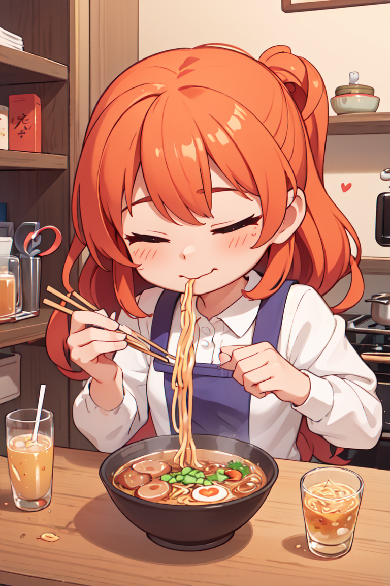 379729-3103388371-(masterpiece, best quality), 1girl, solo, cute face, kawaii, ramen, chopsticks, drinking glass, eating, heart, happy, closed eye.png
